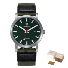BERNY Automatic Watch Men MIYOTA 8215 Mechanical 50M Waterproof