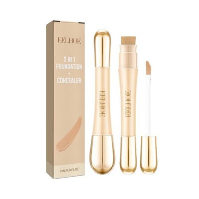 Double Head Concealer Makeup Moisturizing Natural Brightening