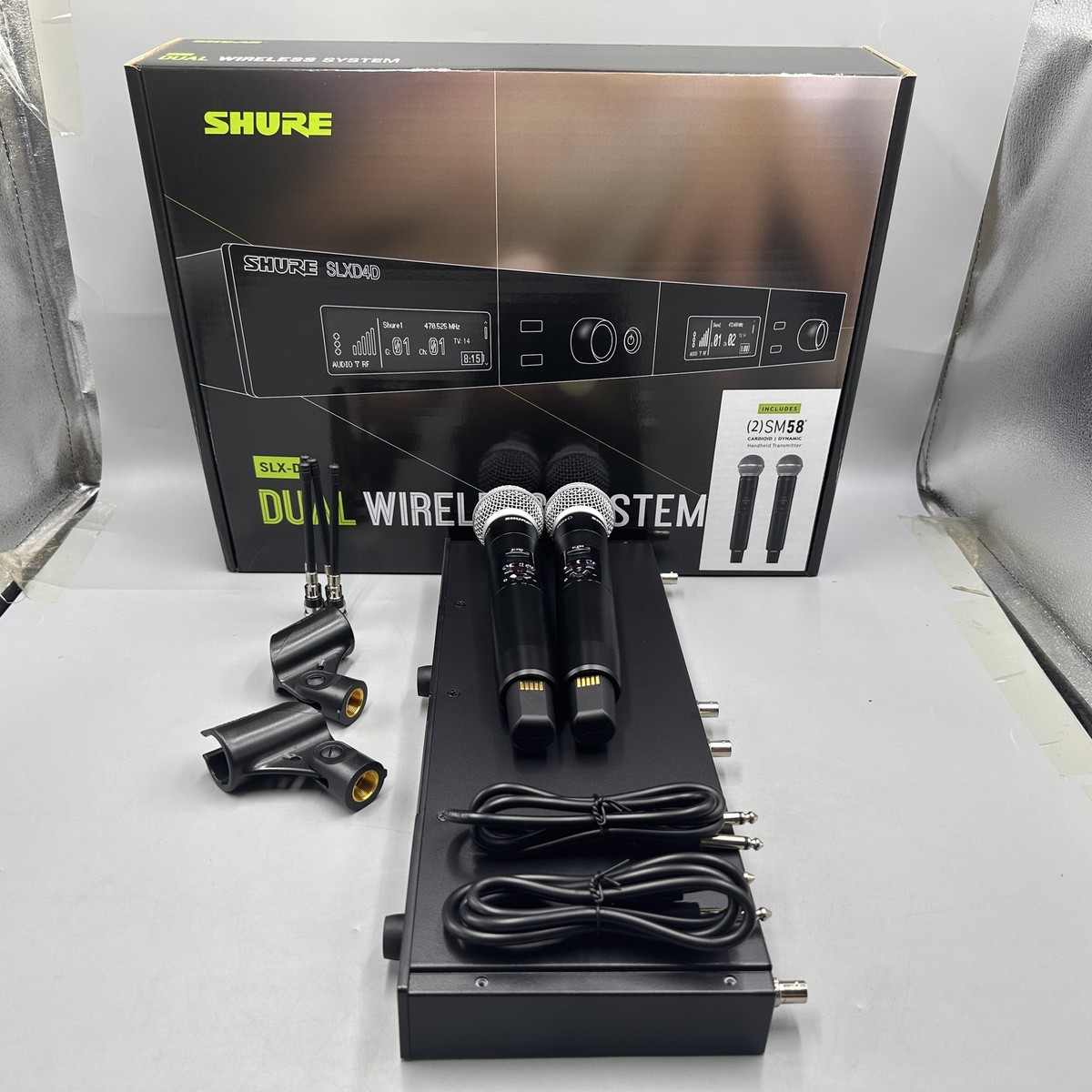 NEW SLXD24D/SM58 Dual-Channel Wireless Handheld Microphone for