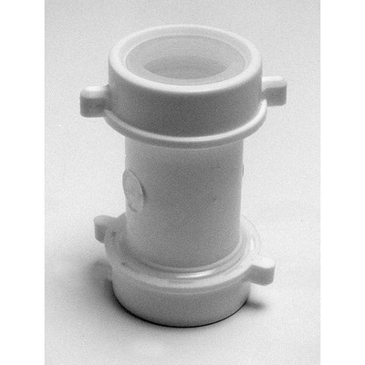 PPG 55492 for PlumbMaster White Pvc Long Coupling, 1-1/2, Slip Joint