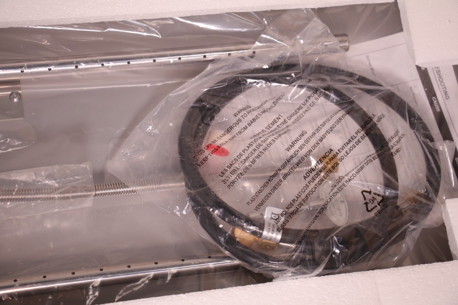 Stanbroil 48 x 14 Inch Drop-in Fire Pit Pan Kit - Natural Gas - Stainless Steel