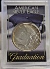 1928 S US Peace Silver $1 XF (Cleaned) in Graduation Case