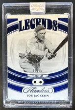 2023 Panini Flawless Joe Jackson Legends Sapphire Dual Gems #/15
