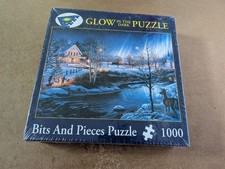 Bits and Pieces - All is Bright - 1000 Piece Glow in the Dark Jigsaw - New
