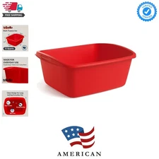 Plastic Wash Tub Dishpan Basin and Foot Bath for Soaking Feet, Laundry Hand W...