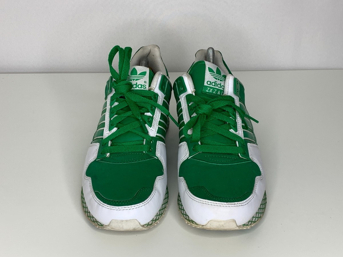 RARE* Adidas Mens ZXZ ADV G07657 White Green Running Shoes