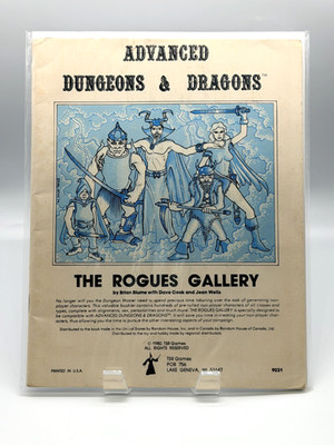 9031 AD&D D&D The Rogues Gallery 1980
