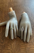 Coppia di stampi per guanti manichino vintage gioielli esposizione al dettaglio prop supporto retrò