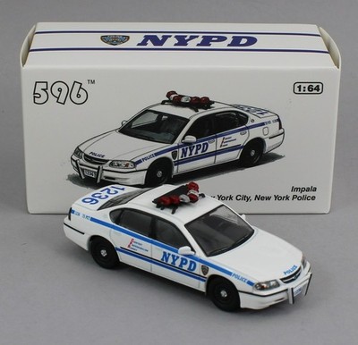 1:64 *596 DIECAST* NYPD New York Chevrolet Impala Sedan Police Car