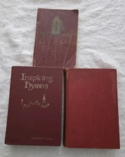 Vintage Lot of 2 Hymnal Books 1960s Kings Cavalier Red Book Home Decor