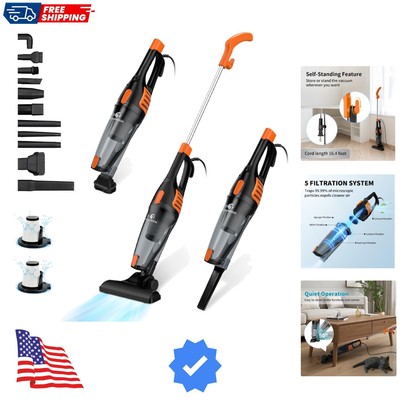 Corded Vacuum Cleaner, 12 in 1 Ultra-Lightweight Vacuum Cleaners for Home 15K...