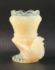 Boyd's Crystal Art Glass BIRD TOOTHPICK HOLDER 1988-93 CREAM Color Ivory NOS — photo 5