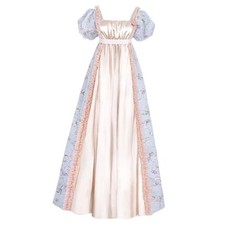 Women's Regency Dress Regency Empire Waist Costume Victorian Small Pink