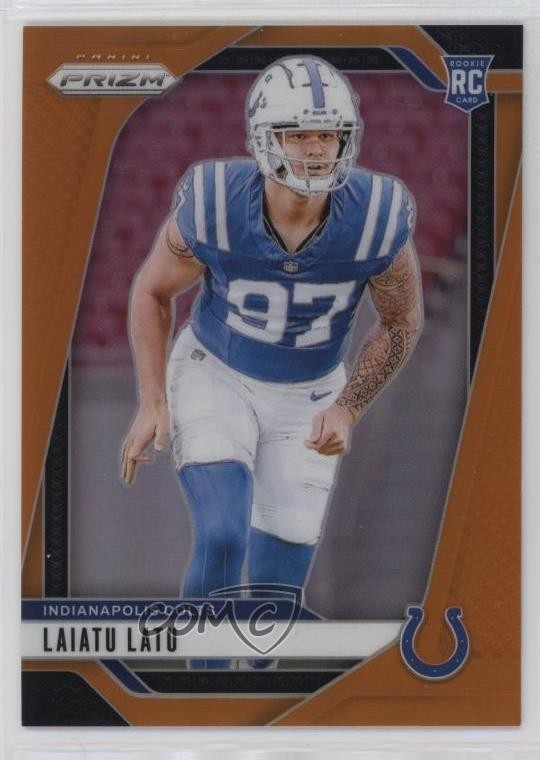 2024 Panini Prizm Rookies Orange Prizm 177/249 Laiatu Latu #366 Rookie RC 18rw