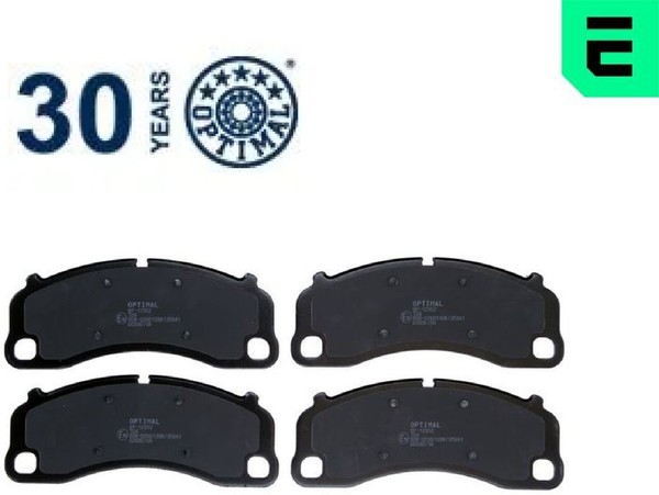 Optimal BP-12952 Bremsbelagsatz FüR Scheibenbremse Bremsbelagsatz FüR Porsche-image