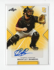 2021 Leaf Perfect Game National Showcase SP/20 Brantley Bamberg #BA-BB5 Auto