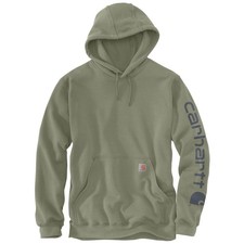Carhartt Men's Olive  Navy Logo Graphic Sleeve Hoodie , Freeshipping