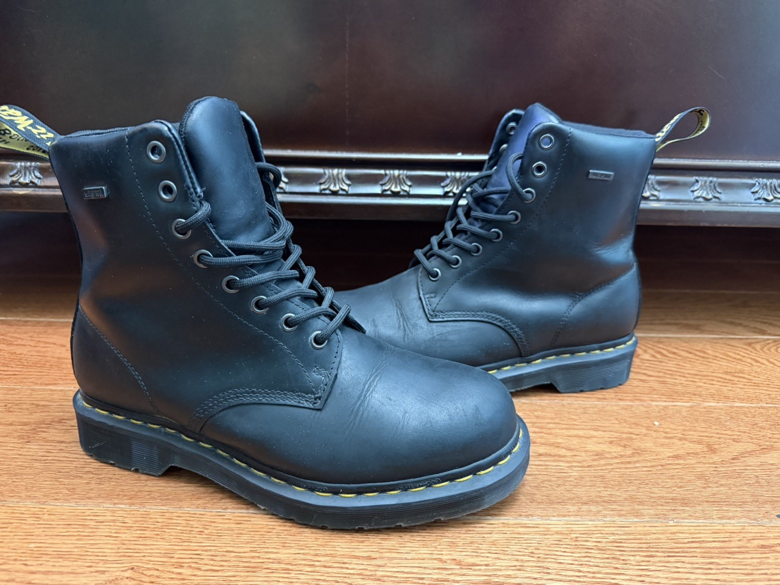 Dr.Martens 1460 men's new waterproof black winter boots, size 8
