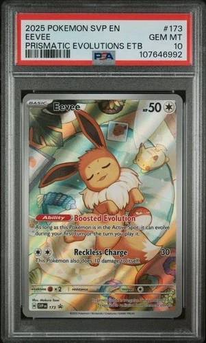 Pokemon Eevee Prismatic Evolutions ETB Promo #173 PSA 10