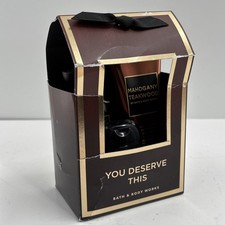 Bath  Body Works Gift Set Travel Size 3 Pieces Mahogany Teakwood Body Wash