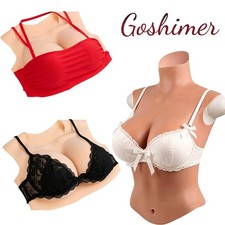 Realistic B-H Cup Silicone Breast Forms Breast Plate Fake Boobs For Crossdresser