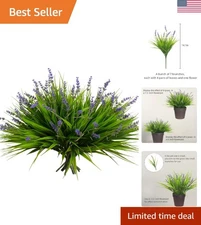 Bendable and Zero Maintenance Artificial Monkey Grass - 12 Bundles for Potting