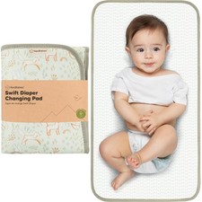 KeaBabies Portable Diaper Changing Pad, Easy Wipe Clean - Foldable Fox Vale