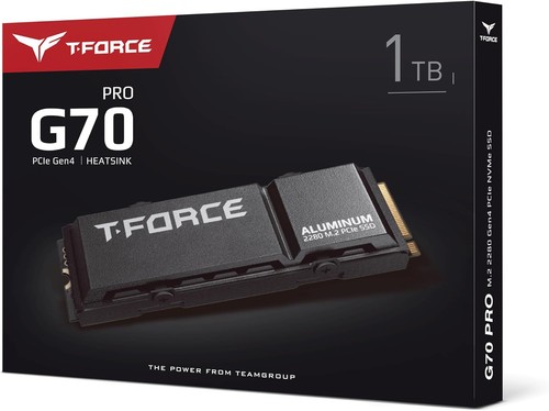 TEAMGROUP T-Force G70 PRO Aluminum Heatsink 1TB DRAM SLC Cache 3D TLC NAND NVMe - 第 8/8 張圖片