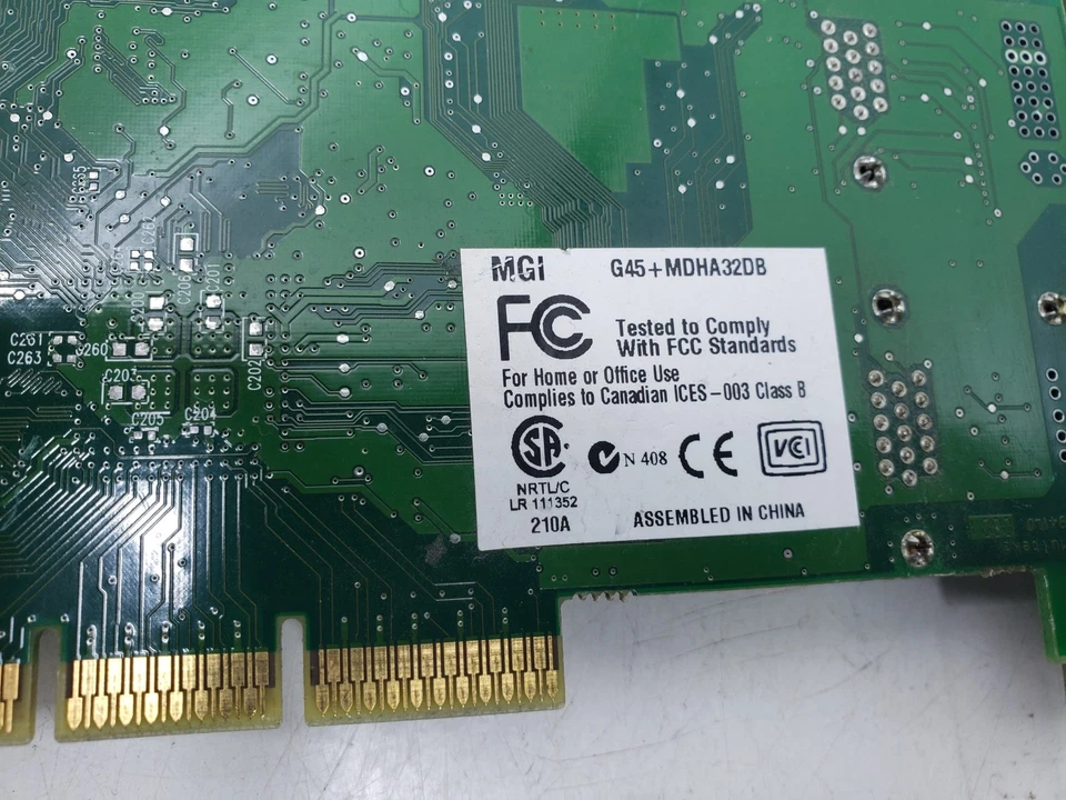 Lot of 6x Vintage Matrox PCI 32mb DDR Dual or single VGA Graphics Card - Image 4 of 4