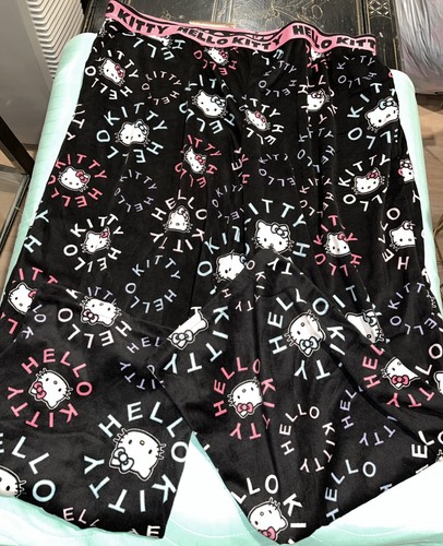 Hello Kitty pajama Lounge pants Plus Size 2X Velour Sleepwear - Picture 2 of 2
