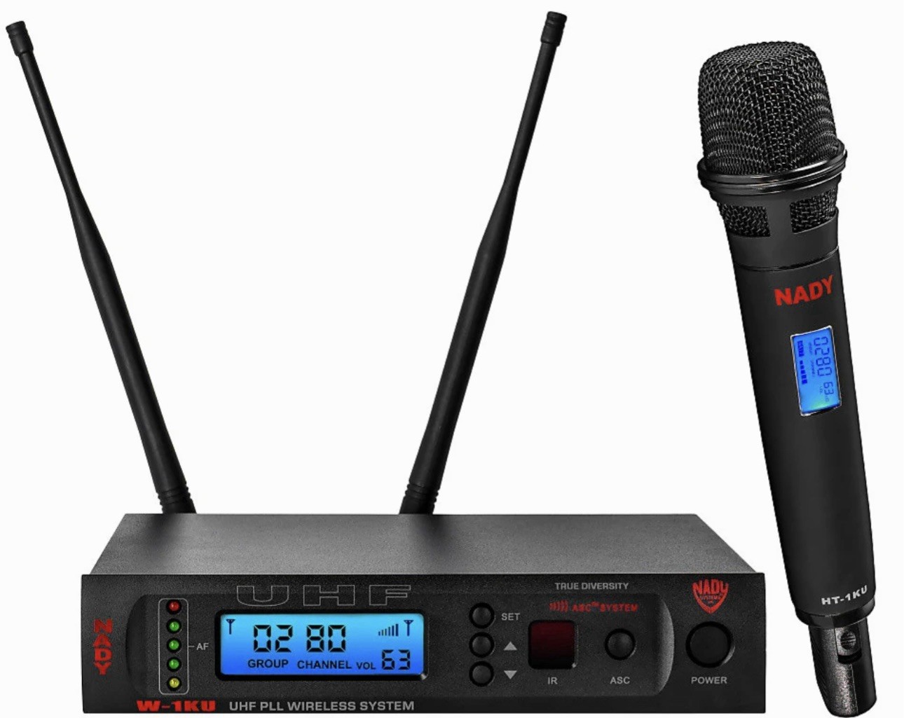 NEW Nady W-1KU HT 1000-Channel Pro UHF Handheld Microphone Wireless System