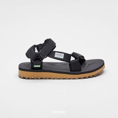 SUICOKE DEPA-2CAB-ECO OG-022-2CEC Black Brown Vibram Slides Sandals