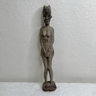 Antique African Fertility Woman Mother Wood Hand Carved Statue Figure