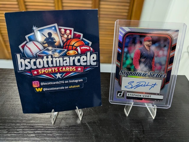 2026 Donruss Baseball Stephen Vogt AUTO Signature Series Guardians