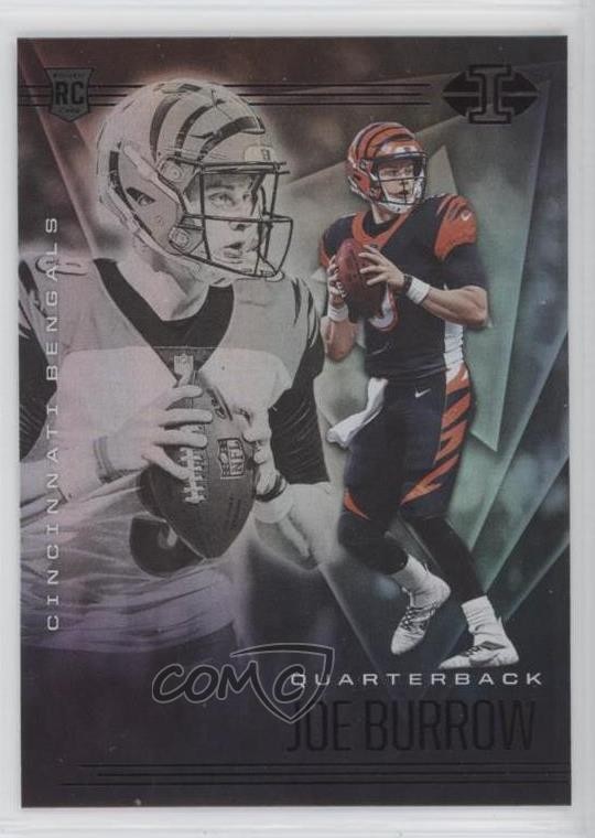 2020 Panini Illusions Trophy Collection Emerald Joe Burrow #5 Rookie RC 4f5