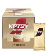 Nescafe Cappuccino Coffee Instant Drink Add Water One Cup Sachets Pack 72x15.5g