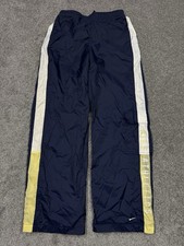 Nike Pants Women Medium Track Blue Navy Work Out Active Gym Wind Y2K Cargo VTG