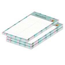 PRICARO Einkaufsliste "Shake" 3 Stück Einkaufszettel A5 50 Blatt Notiz-Block