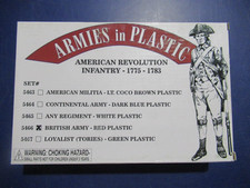 Armies in Plastic 5466 American Revolution 1775-1783 Infantry 1/32 scale in red