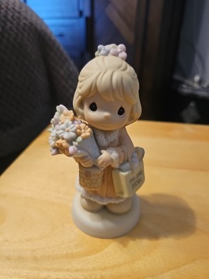  Precious Moments Its Time To Bless Your Own Day C0022 Porcelain Figurine Vntg