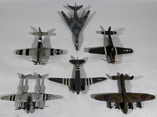 Vintage Corgi Diecast Military Aircraft Lot of 6 1:72 WWII