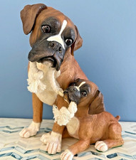 THE DANBURY MINT Puppy Love Collectable Boxer...