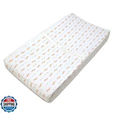 American Baby Company Printed 100% Cotton Knit Fitted Contoured C