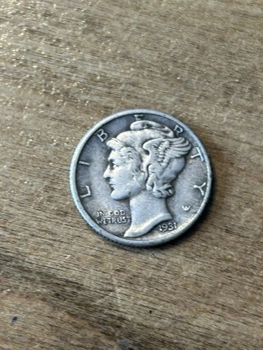 1931 Mercury Dime XF