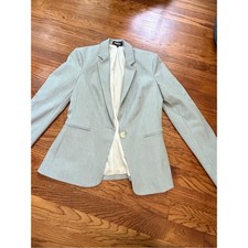  Express classic Gray Textured Blazer women's size 4 stretch