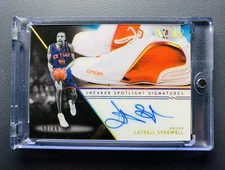 2020-21 Panini Noir Latrell Sprewell Sneaker Spotlight Signatures Auto /99 SSP
