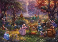 Buffalo Games   Thomas Kinkade Disney  s Robin Hood 1000 Piece Jigsaw Puzzle f...
