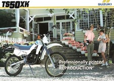 Suzuki TS50X TS50XKH GB Sales Brochure 1987 - REPRODUCTION