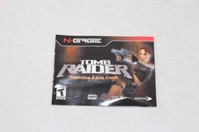 Tomb Raider Starring Lara Croft Nokia N-Gage Complete CIB Very Good Condition!