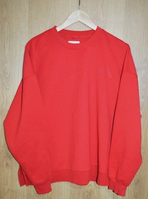 KAPPA X Primark Damen Sweatshirt Pullover Medium M rot hinten Grafik Training Dept